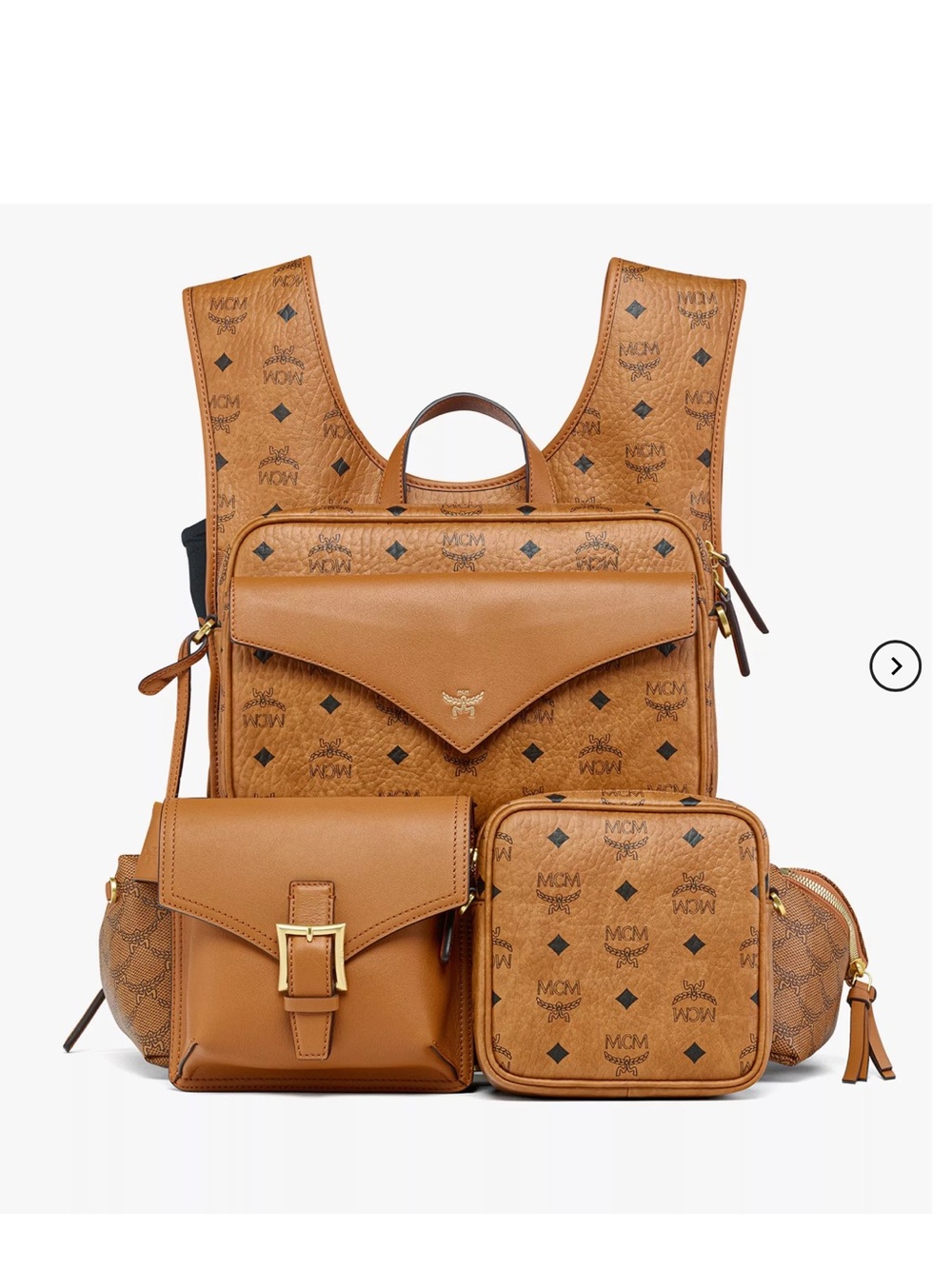MCM Large Aren Multi-Backpack In Visetos